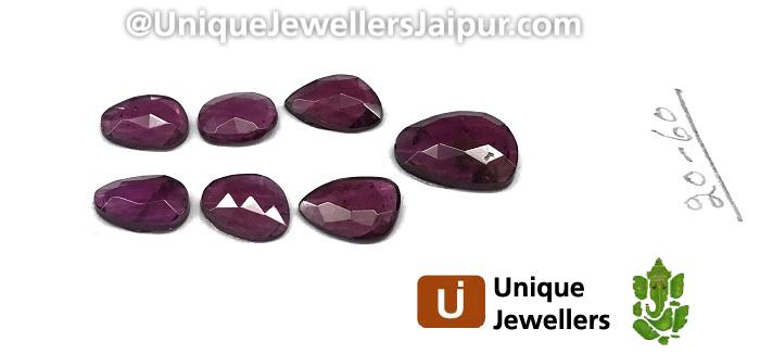 Rhodolite Garnet Rose Cut Slices