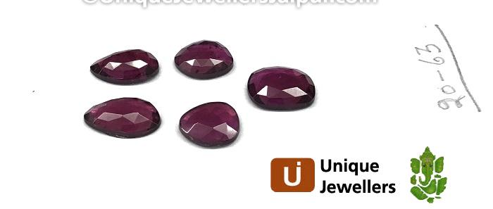 Rhodolite Garnet Rose Cut Slices