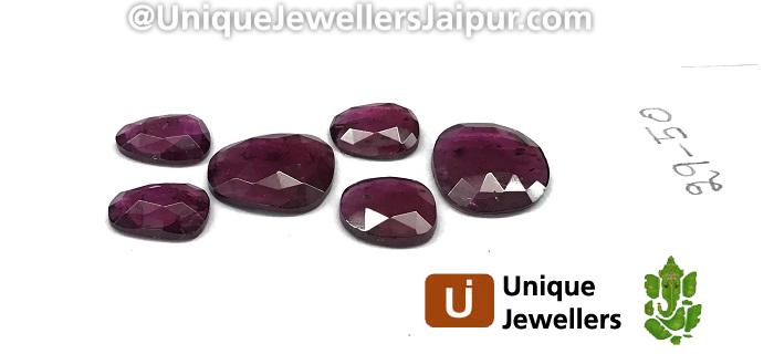 Rhodolite Garnet Rose Cut Slices