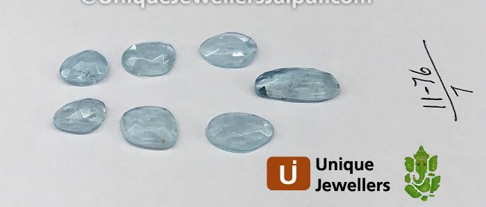 Aquamarine Rose Cut Slices