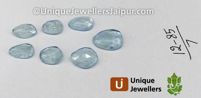 Aquamarine Rose Cut Slices