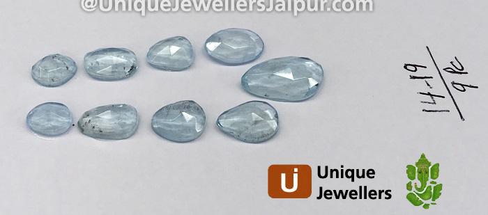 Aquamarine Rose Cut Slices