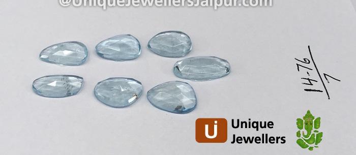 Aquamarine Rose Cut Slices