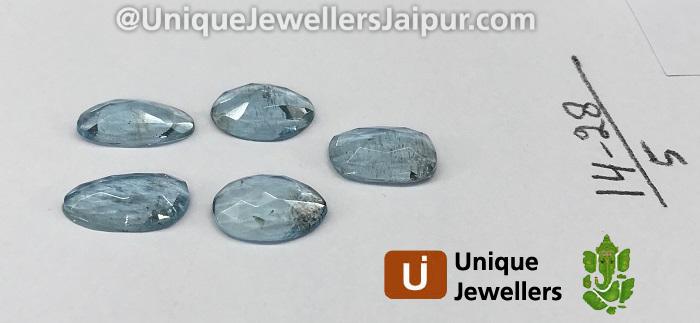 Aquamarine Rose Cut Slices