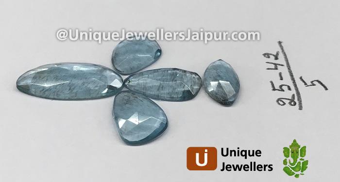 Aquamarine Rose Cut Slices