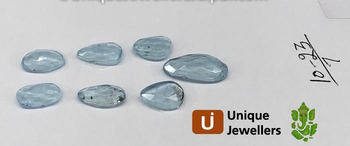 Aquamarine Rose Cut Slices