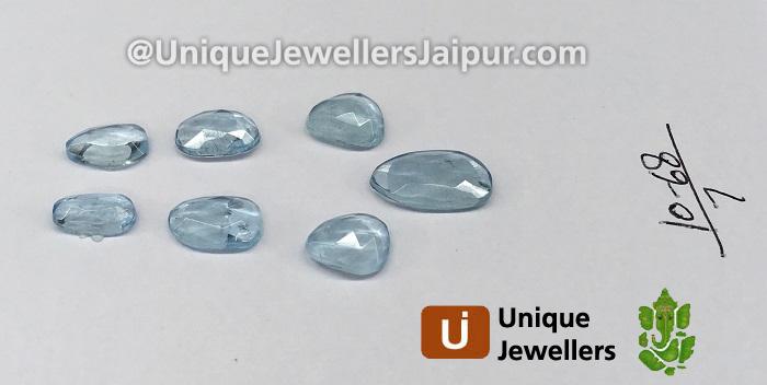 Aquamarine Rose Cut Slices