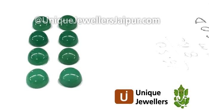 Chrysoprase Smooth Round Cabochon