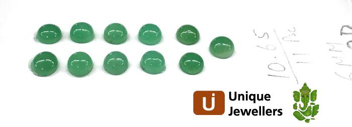 Chrysoprase Smooth Round Cabochon