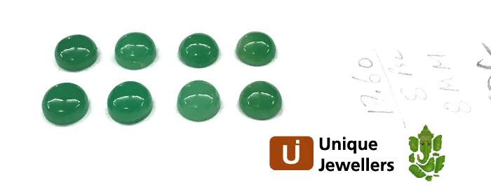 Chrysoprase Smooth Round Cabochon