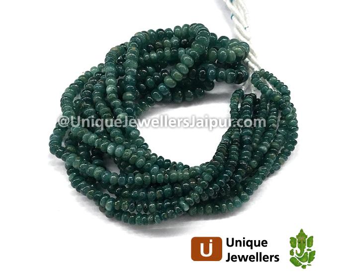 Blue Grandidierite Smooth Roundelle Beads