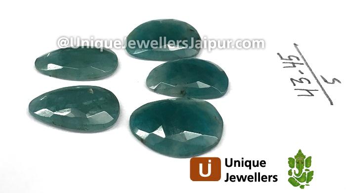 Paraiba Blue Grandidierite Rose Cut Slices