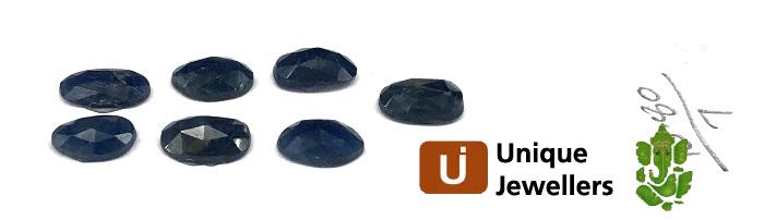 Blue Sapphire Rose Cut Slices