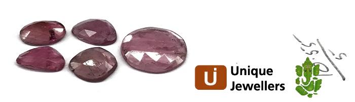 Rubellite Rose Cut Slices