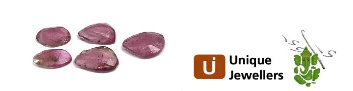 Rubellite Rose Cut Slices