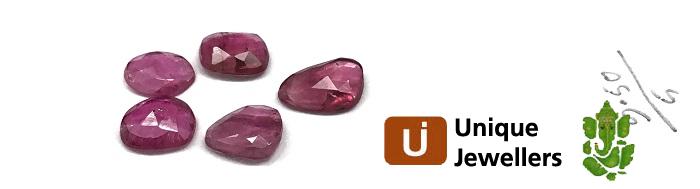 Rubellite Rose Cut Slices