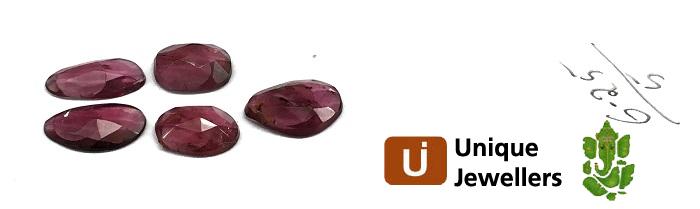 Rubellite Rose Cut Slices