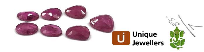 Rubellite Rose Cut Slices