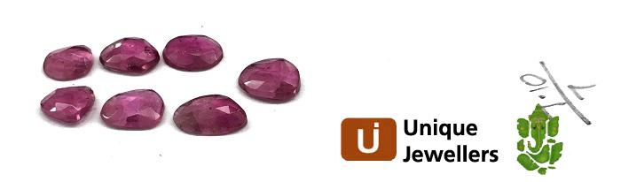 Rubellite Rose Cut Slices