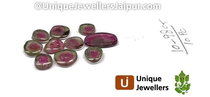 Watermelon Tourmaline Smooth Slices