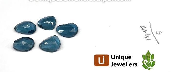 London Blue Topaz Rose Cut Slices