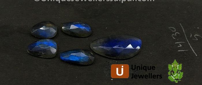 Blue Labradorite Rose Cut Slices