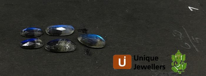 Blue Labradorite Rose Cut Slices