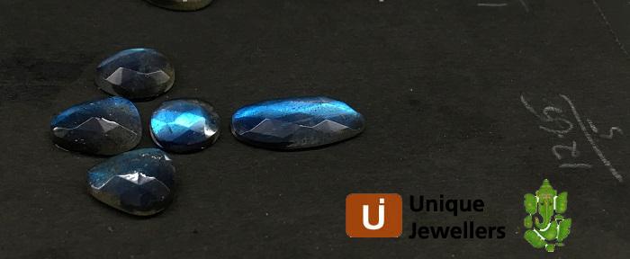 Blue Labradorite Rose Cut Slices