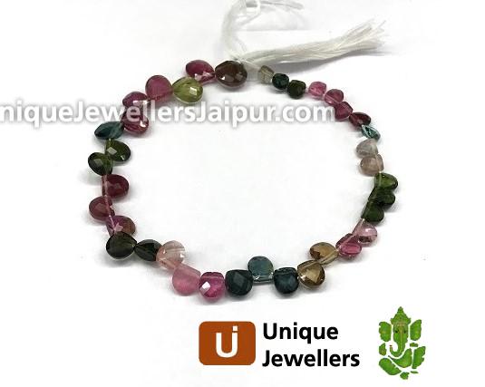 Tourmaline Faceted U Shape Beads