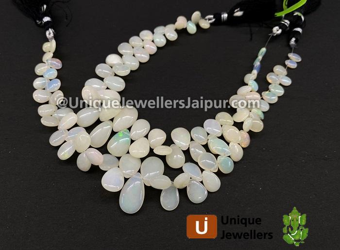 Ethiopian Opal Smooth Pear Beads