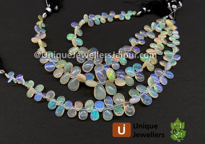 Ethiopian Opal Smooth Pear Beads