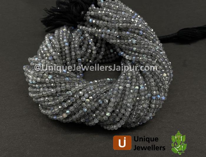 Labradorite Micro Cut Round Beads