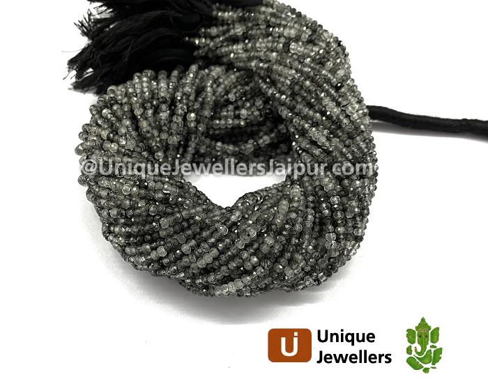 Black Rutail Micro Cut Round Beads