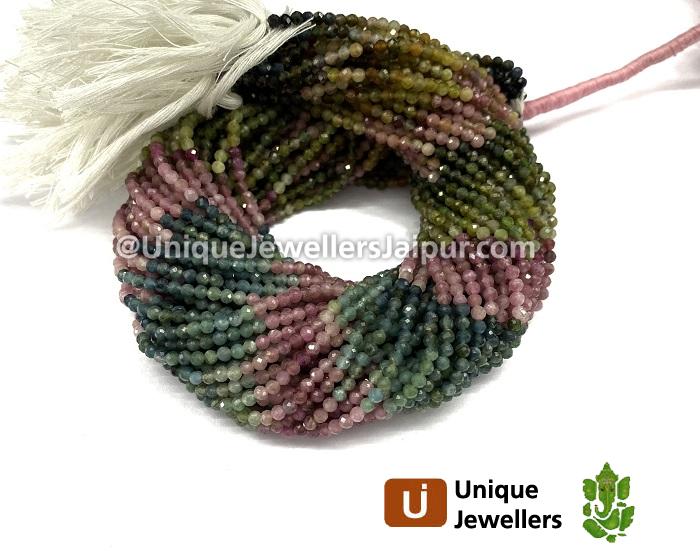 Tourmaline Micro Cut Round Beads