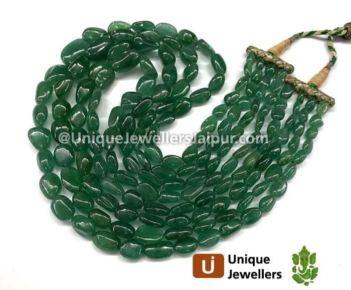 Emerald Far Smooth Nugget Beads