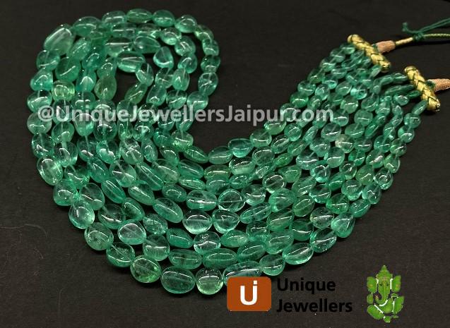 Emerald Far Smooth Nugget Beads