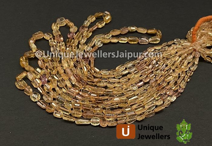 Imperial Topaz Faceted Nugget Beads