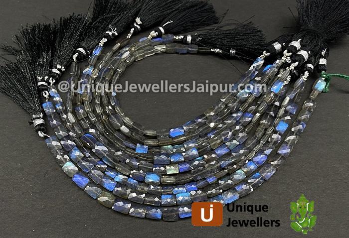 Labradorite Faceted Chicklet Beads