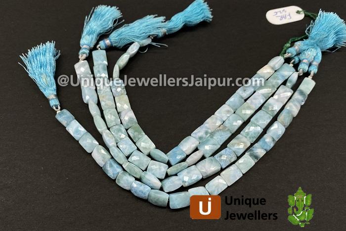 Larimar Far Faceted Chicklet Beads