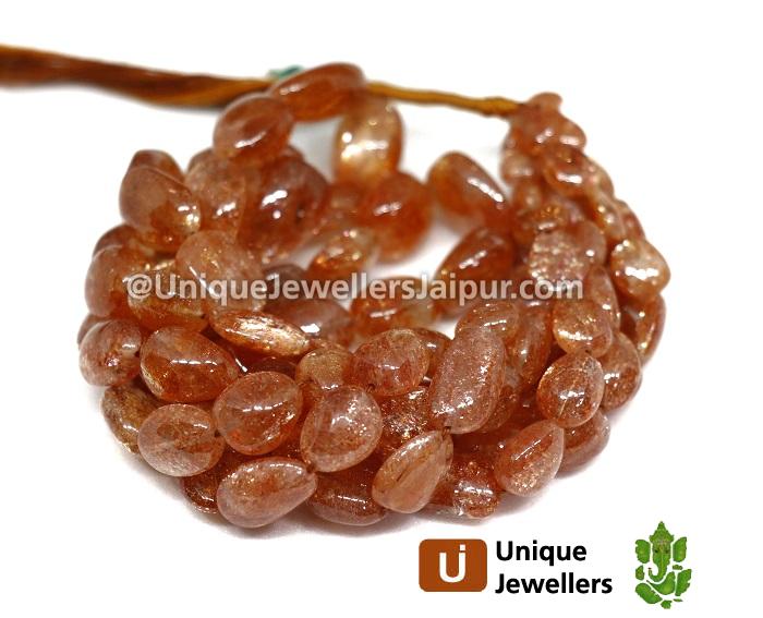 Sunstone Far Smooth Nugget Beads