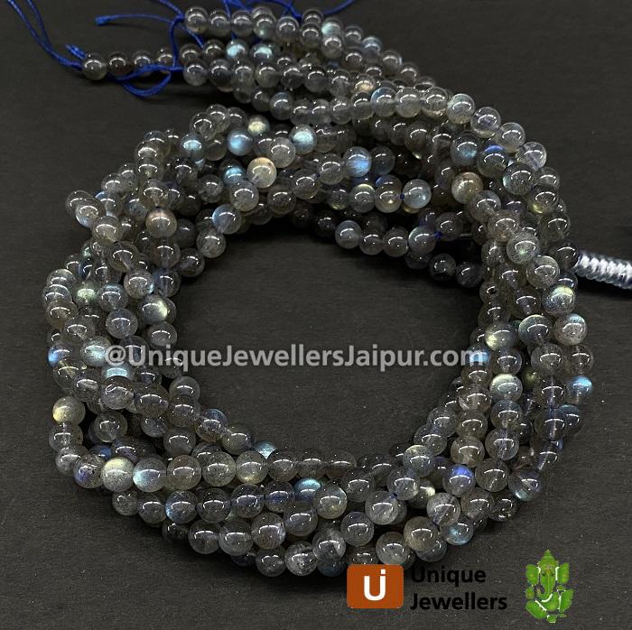 Labradorite Smooth Round Beads