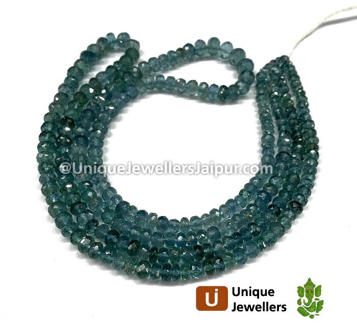 Paraiba Tourmaline Faceted Roundelle Beads