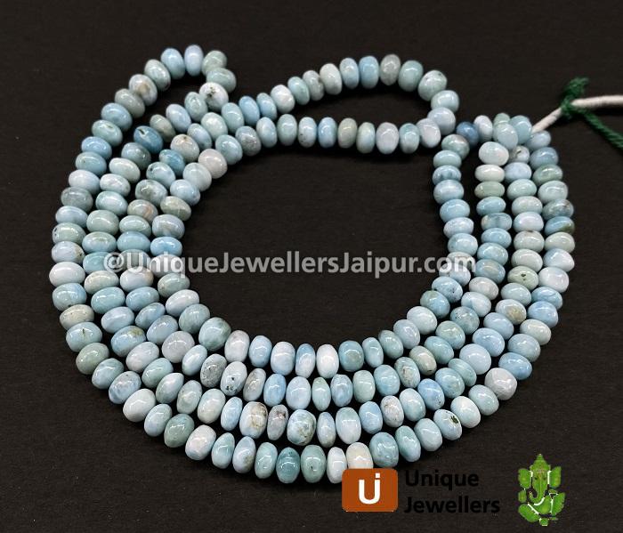 Larimar Smooth Roundelle Beads