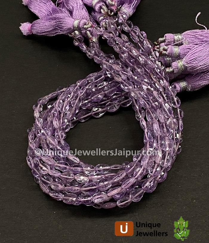 Pink Amethyst Faceted Pear Beads