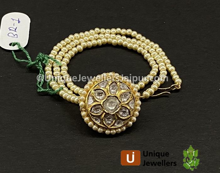 18K Kunda Meena Jewellery Setted With Diamond & Colour Stones