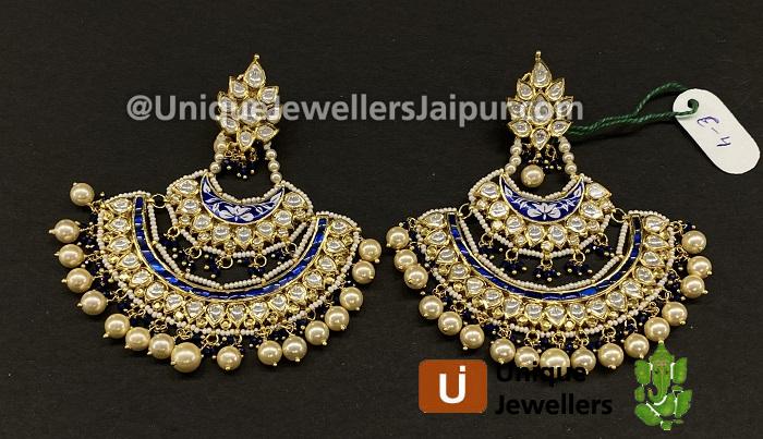 18K Kunda Meena Jewellery Setted With Diamond & Colour Stones