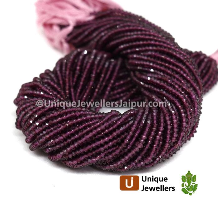 Rhodolite Garnet Micro German Cut Beads