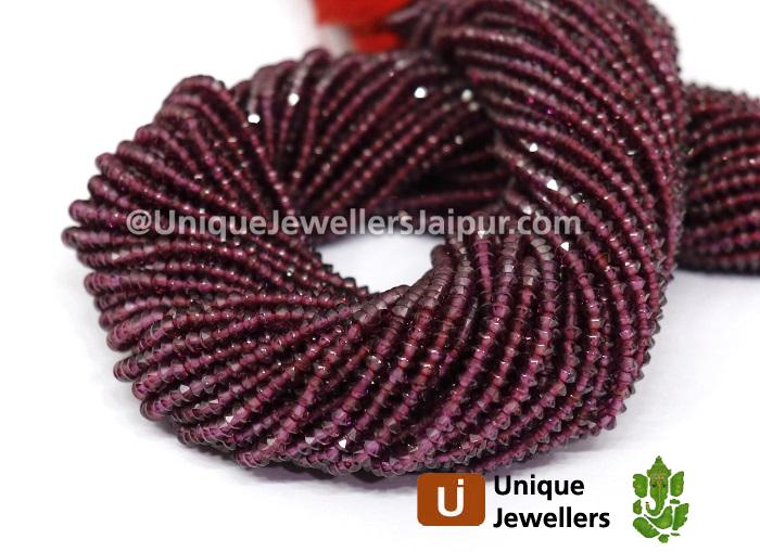 Red Garnet Micro German Cut Beads