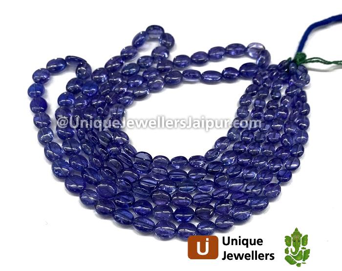 Tanzanite Smooth Oval Beads