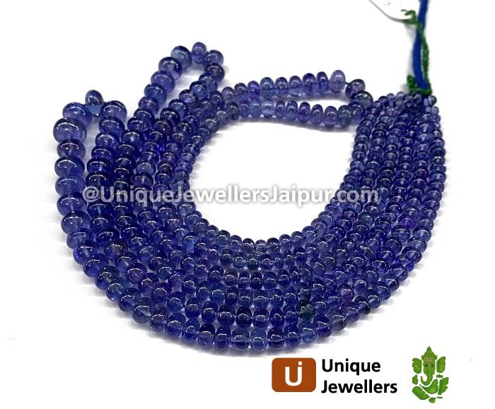 Tanzanite Smooth Roundelle Beads